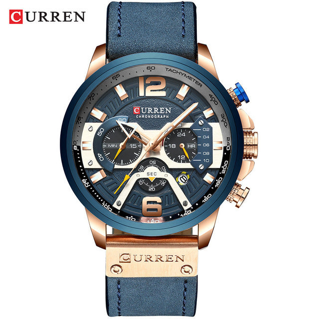 CURREN Casual Sport Chronograph Wristwatch