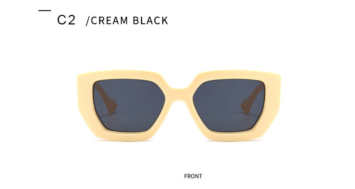 Trendy Celebrity-Fashion Shades - Bold Retro Design Thick Frame Sunglasses