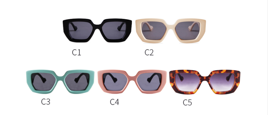 Trendy Celebrity-Fashion Shades - Bold Retro Design Thick Frame Sunglasses