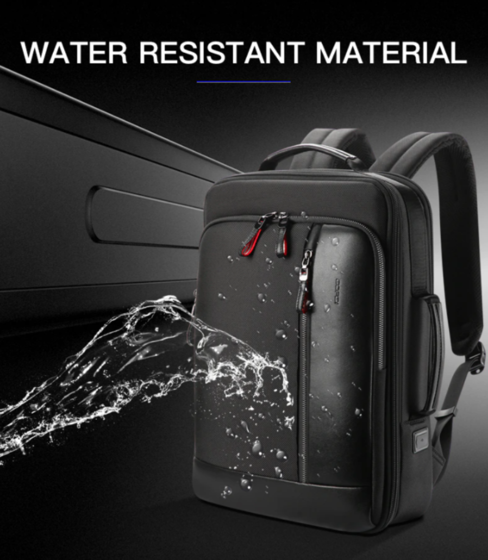Anti Theft 15.6 Inch Laptop Backpack - USB External Charge - Waterproof
