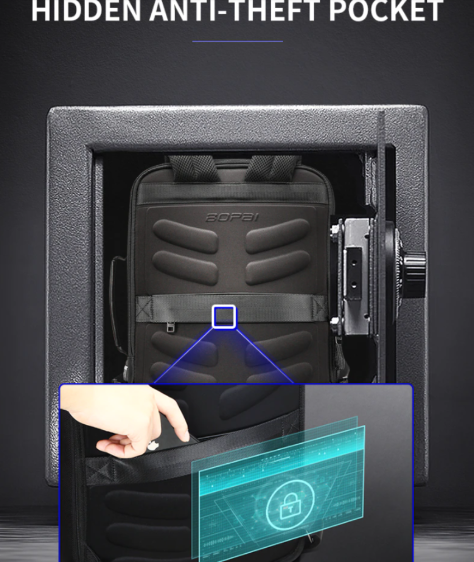 Anti Theft 15.6 Inch Laptop Backpack - USB External Charge - Waterproof