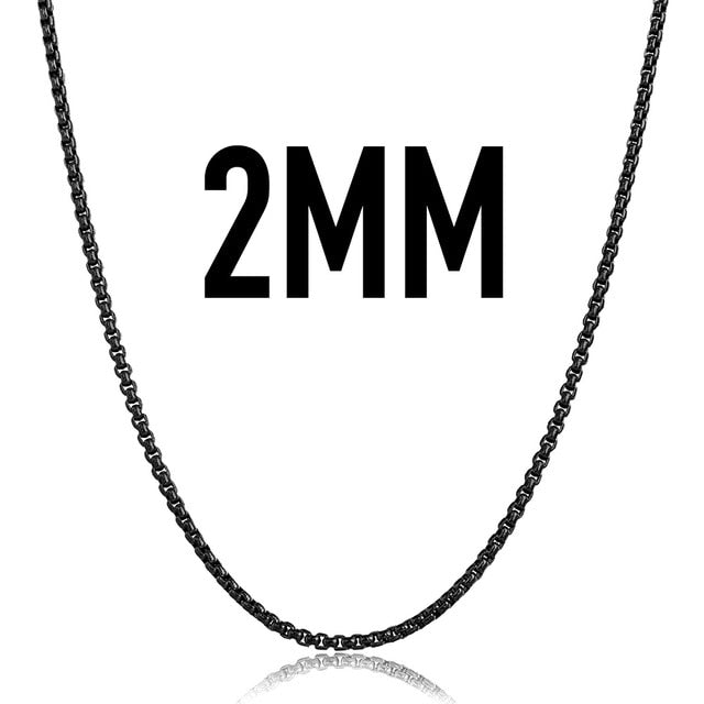 Rose-Gold / Black / Gold & Silver Box-Link Chains