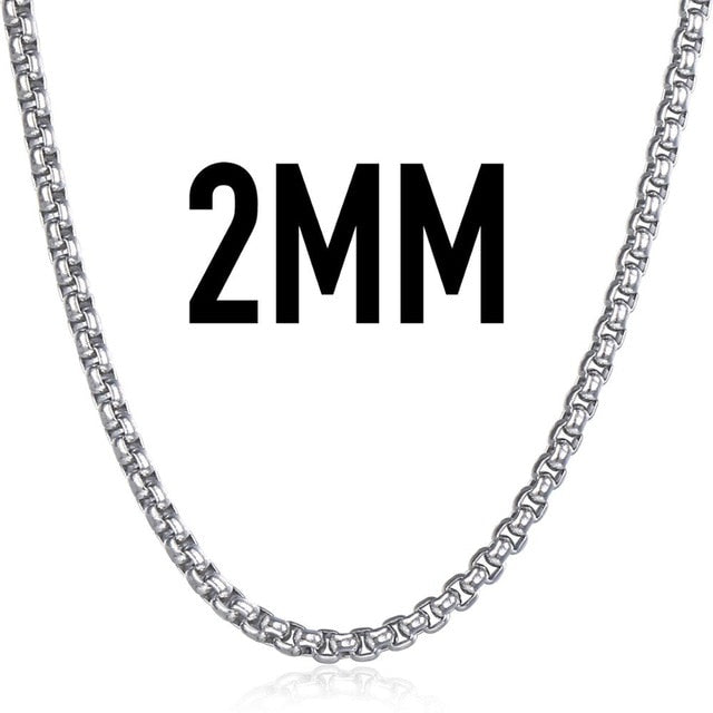 Rose-Gold / Black / Gold & Silver Box-Link Chains