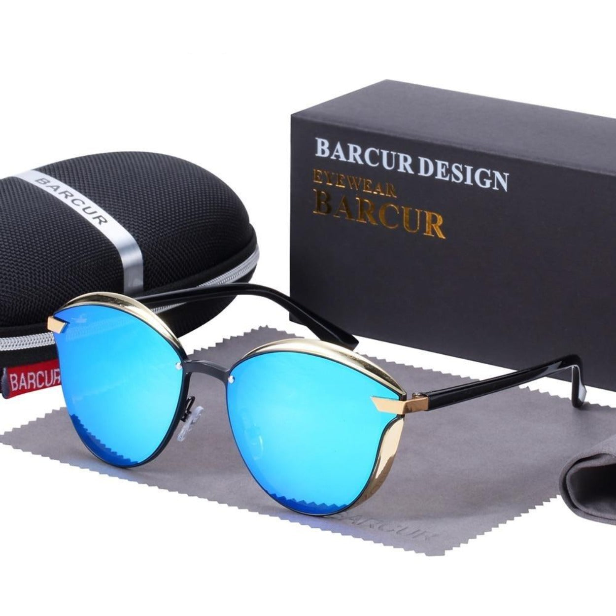 Vintage Polarized Sunglasses for Women - Oval Cat-Eyed Styled Fashion Eyewear
