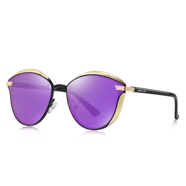 Vintage Polarized Sunglasses for Women - Oval Cat-Eyed Styled Fashion Eyewear