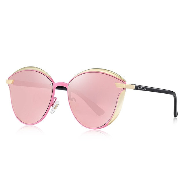 Vintage Polarized Sunglasses for Women - Oval Cat-Eyed Styled Fashion Eyewear
