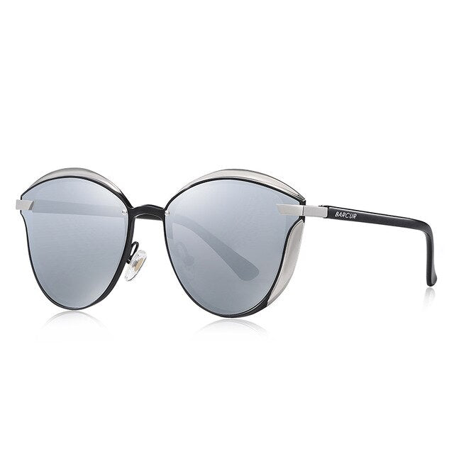 Vintage Polarized Sunglasses for Women - Oval Cat-Eyed Styled Fashion Eyewear