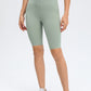 Hook & Eye Waist Biker Shorts