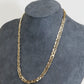 Gold Chain Geometric Inlay Necklace