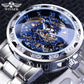Winner Classic Explosion Hollow Diamond Men's Watch