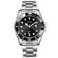 YOLAKO Luxury Men Stainless Steel Sport Quartz Wristwatch