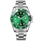 YOLAKO Luxury Men Stainless Steel Sport Quartz Wristwatch