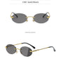 Oval Female Rimless Sunglasses