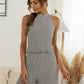 Halter Neck Elastic Waist Romper