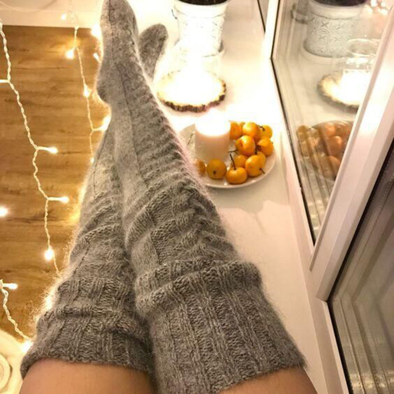 Knitted Mohair Long Stockings/Socks