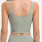 U Back Crop Tank Top