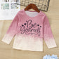Girls BE YOURSELF T-Shirt and Bell Bottom Jeans Set