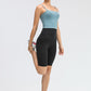 Hook & Eye Waist Biker Shorts