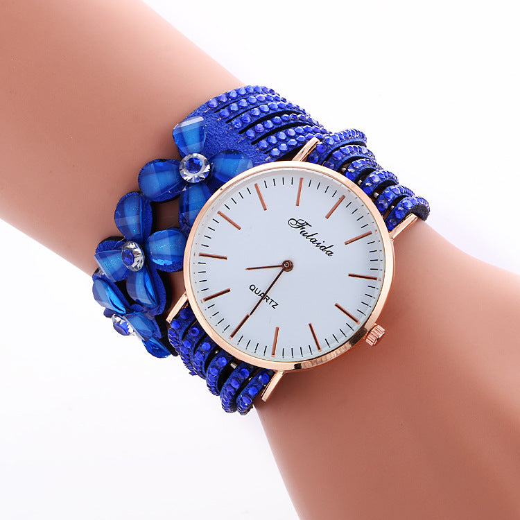 Flowers around the ring bracelet Women's Watch