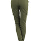 Drawstring Ankle Pocket Jeans
