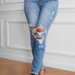 Raw Cut Frayed Hem Jeans