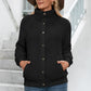 Snap Button Down Teddy Jacket