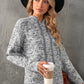 Heathered Long Sleeve Hooded Sweater
