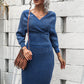 Dolman Sleeve Rib-Knit Top and Skirt Set