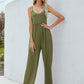 Adjustable Spaghetti Strap Jumpsuit with Pockets