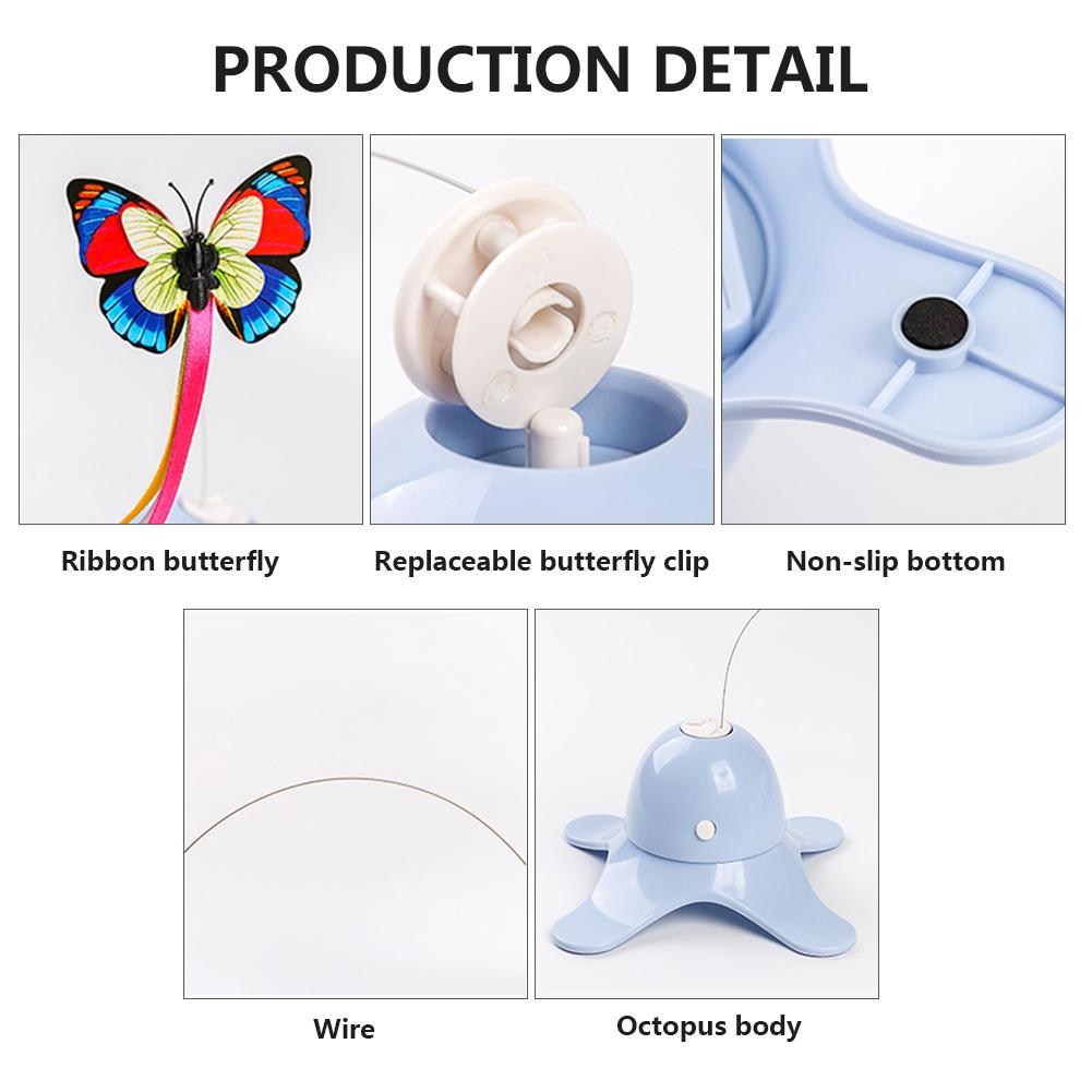 Electric Rotating Butterfly Cat Toy