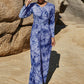 Tie Dye Zipper Wide Leg Jumpsuit