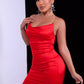 Rhinestone Crisscross Backless Ruched Bodycon Dress
