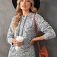 Heathered Long Sleeve Hooded Sweater