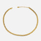 Gold Chain Geometric Inlay Necklace