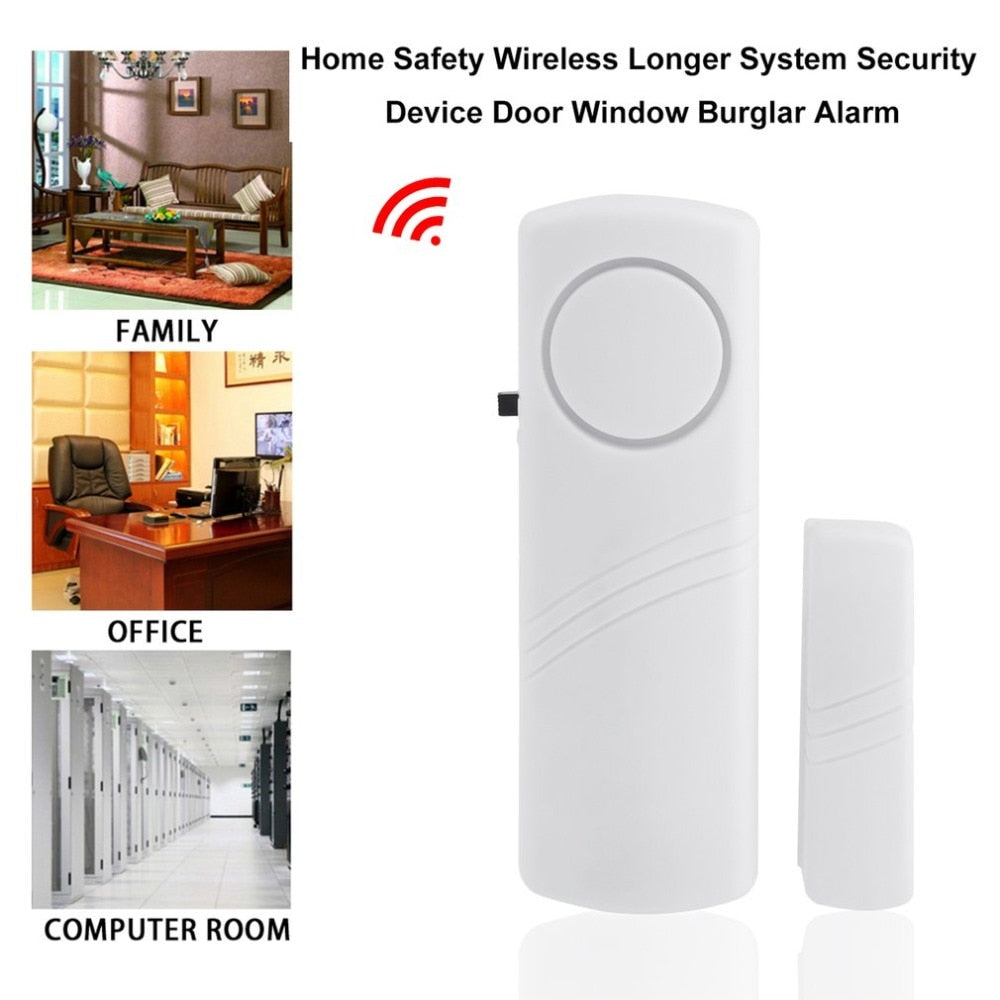 Wireless Home-Safety Alarm with Magnetic Sensor for Door or Window