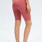 Hook & Eye Waist Biker Shorts