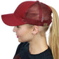 Ponytail Women Mesh Caps