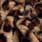 Girls Leopard Zipper Front Hooded Coat