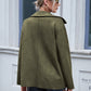 Button Front Turn-Down Collar Jacket