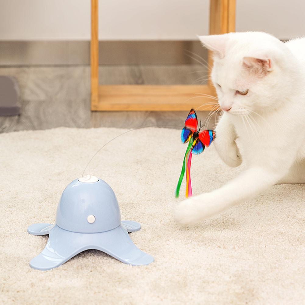 Electric Rotating Butterfly Cat Toy