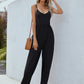 Adjustable Spaghetti Strap Jumpsuit with Pockets