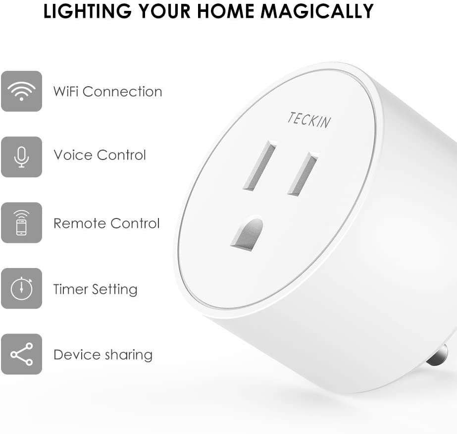 WiFi Smart Plug with Remote Voice Control