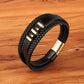 Braided Leather & Stainless Steel Men's bracelet