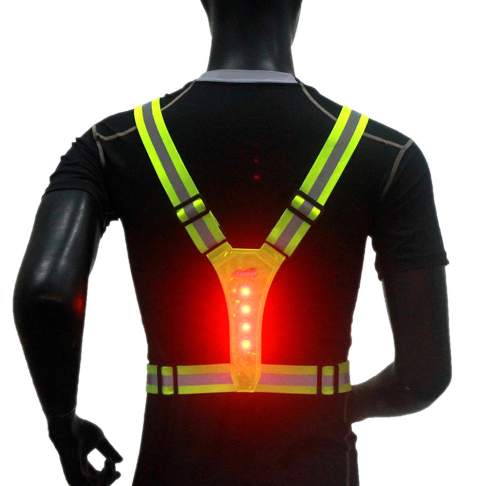 LED High Visibility Outdoor Sport Running Cycling Reflective Safety Vest