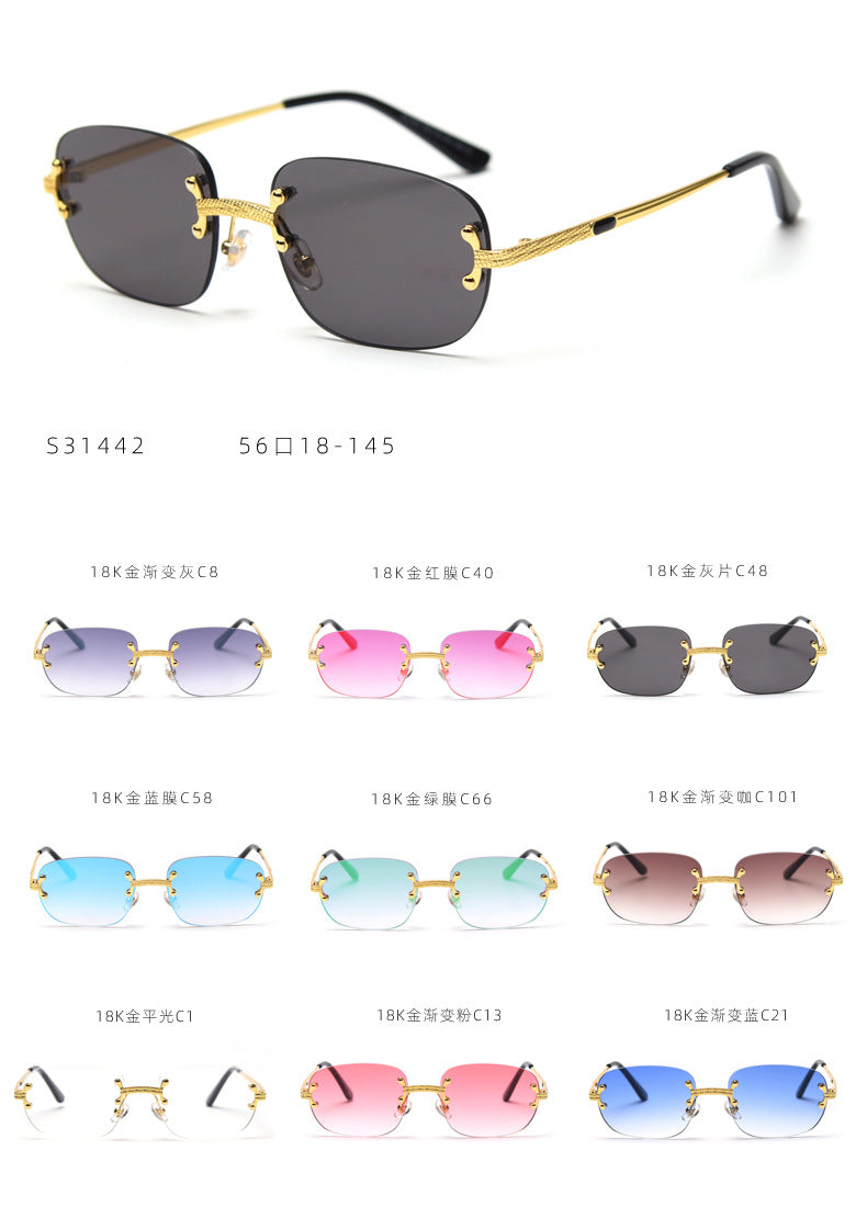 Cross-Border European Square Sunglasses