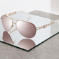 Women's Fashionable Pilot Sunglasses Vintage UV-400 Shades