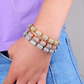 CZ Stone Bracelet With Three Colors - Charm Jewelry