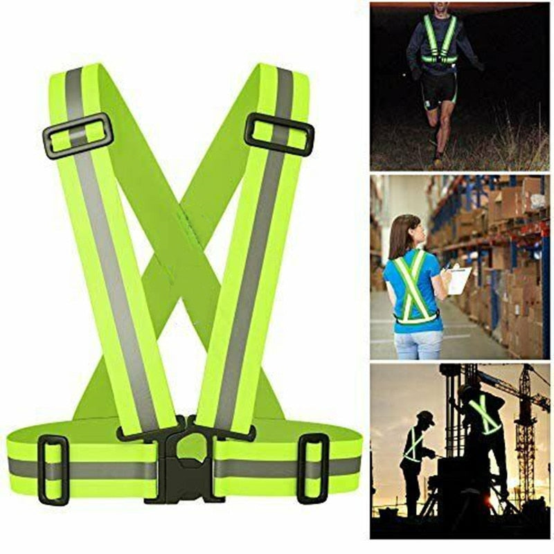 Reflective Vest with Reflector Bands