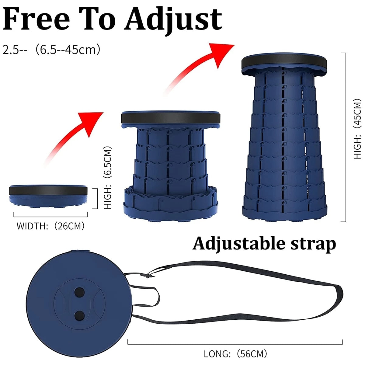 Telescopic Adjustable Stool