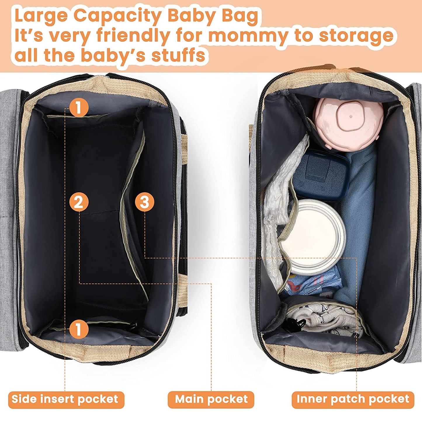 Portable Crib Nappy Backpack